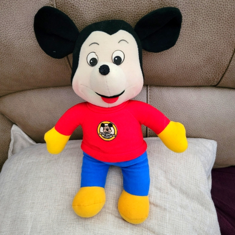 Mickey Mouse Club Vintage Doll Stuffed Plush 12" Tall Knickerbocker 1976
